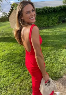 Effie Kats Verona Gown Red Size S/ AU 8 for rent on The Volte - image 1