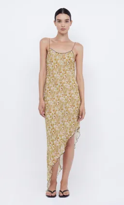 Bec & Bridge Florentine Asym Midi Dress Print Size 6 for rent on The Volte - image 1