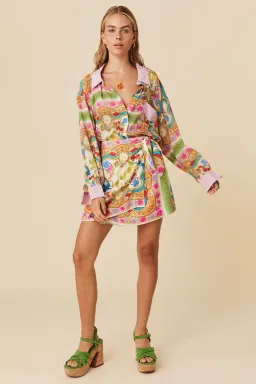 Spell Maddelena Wrap Skirt Multi Size XS / AU 6 for rent on The Volte - image 1