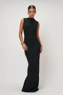 Effie Kats Verona Gown Black Size 8 for rent on The Volte - image 1