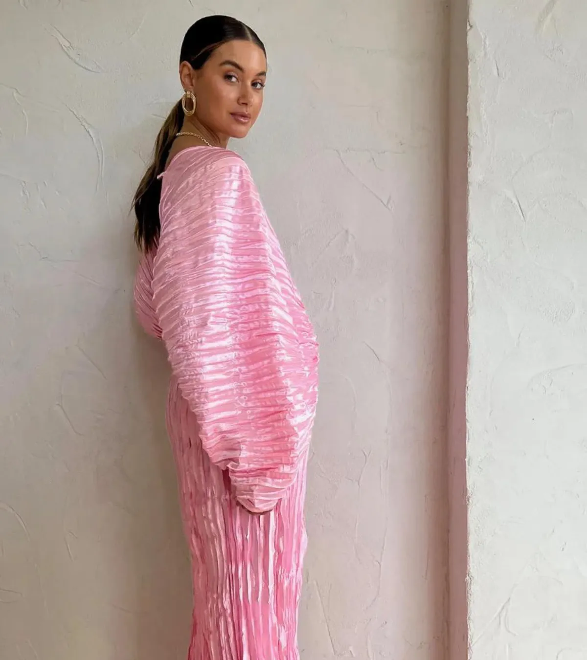 L’idée De Luxe Gown in Lipstick Pink Size 8 - Image 5