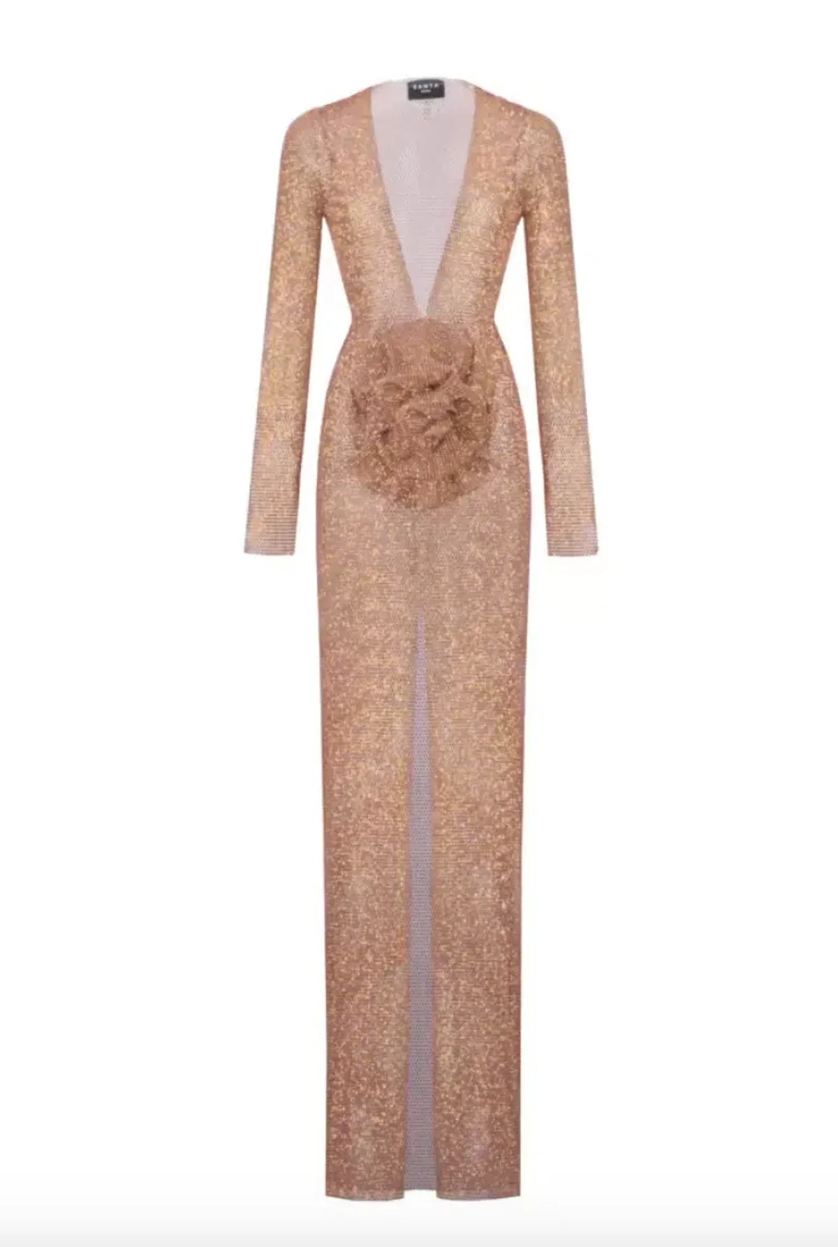 Santa Brands Sparkle Flower Maxi Dress Blush Size AU 6 - Image 4