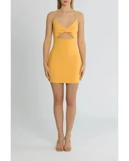 Bec & Bridge Cammi Mini Dress Orange Size AU 6 for rent on The Volte - image 1