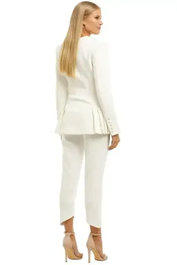 MISHA Tamina Linnea Blazer and Pant Set Ivory Size 10/M for rent on The Volte - image 2