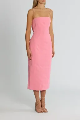 Misha Irisa Midi Dress Candy Pink Size 12/L for rent on The Volte - image 2