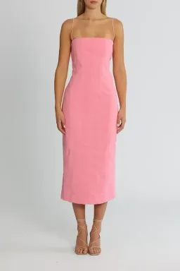 Misha Irisa Midi Dress Candy Pink Size 8/S for rent on The Volte - image 1