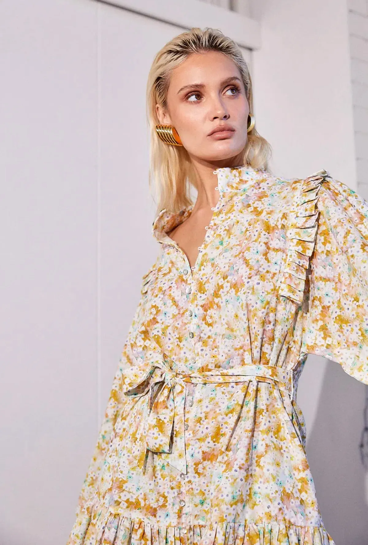 La Bohème Girls Lourdes Mini Dress Zima Floral Size AU 10 - Image 3