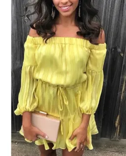 Mossman The Liar Liar Mini Dress in Yellow Size 10 for rent on The Volte - image 3