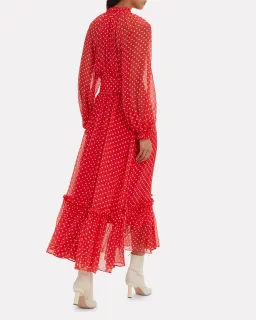 Zimmermann Ninety-Six Swing Red Polka Dot Dress Size 0 / AU 8 for rent on The Volte - image 2