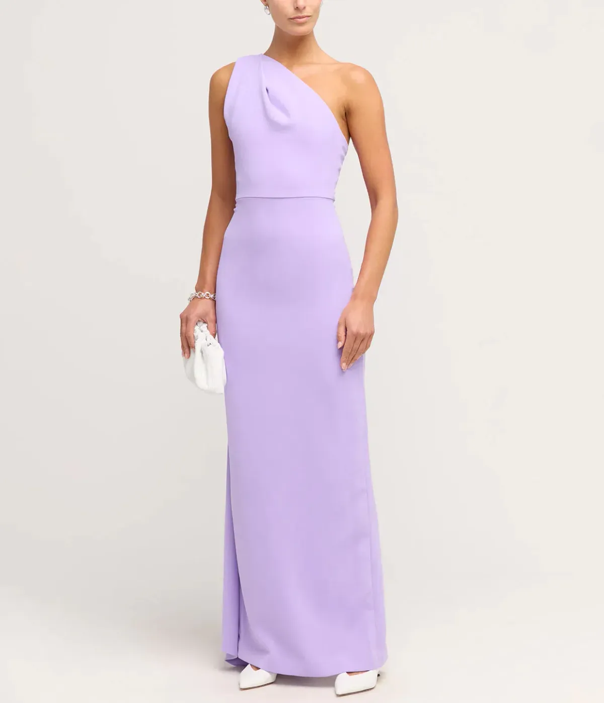 Solace London Demi Woven Crepe Dress in Lilac Size AU 8 - Image 1