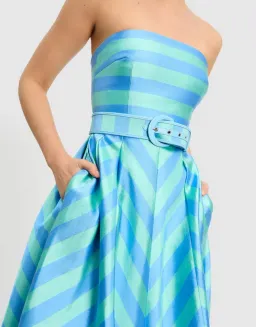 Rebecca Vallance Seychelles Midi Dress Blue Size AU 10 for rent on The Volte - image 3