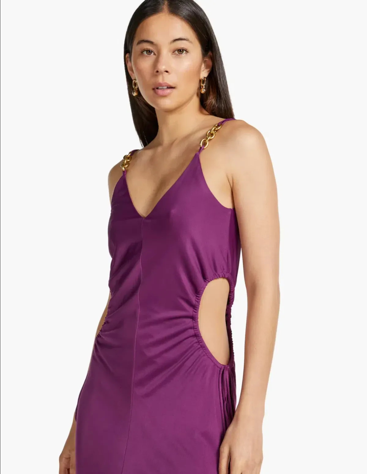 Manning Cartell Digital Love Chain Slip Maxi Dress in Orchid Purple Size AU 12 - Image 2