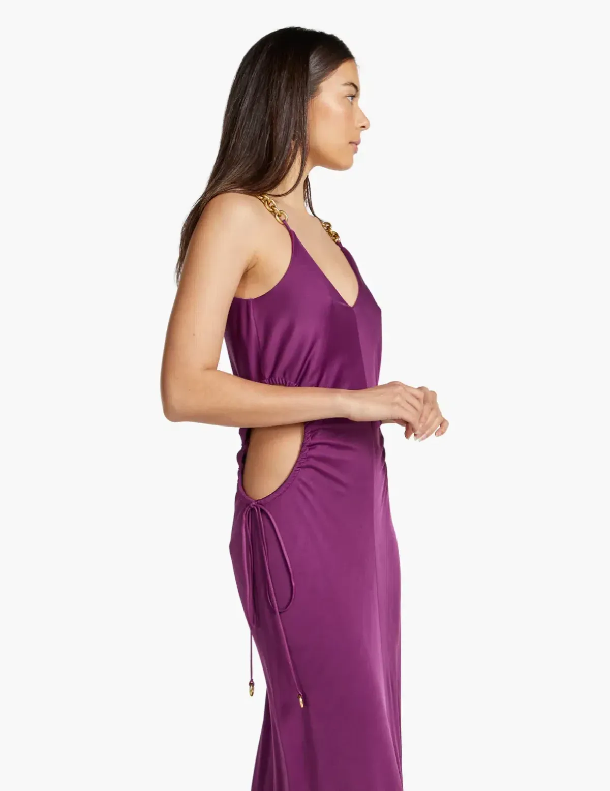 Manning Cartell Digital Love Chain Slip Maxi Dress in Orchid Purple Size AU 12 - Image 5