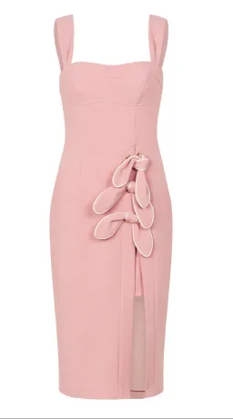Rebecca Vallance Celeste Midi Dress Pink Size 6 for rent on The Volte - image 3