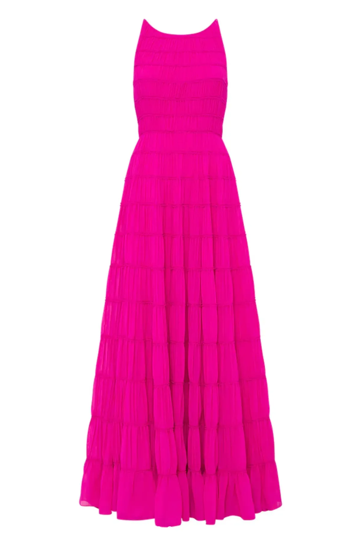 Aje Rosewood Ruched Gown Magenta Size  14 - Image 3