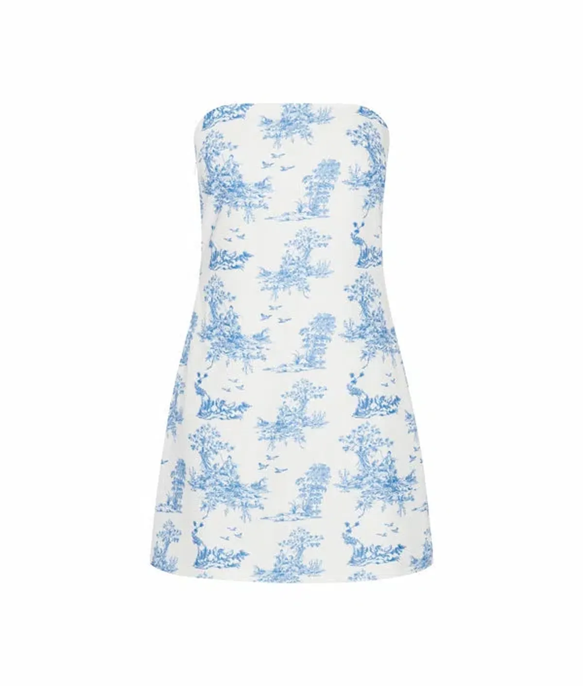 RQ the Label Paloma Dress Blue Toile Size 8 - Image 5