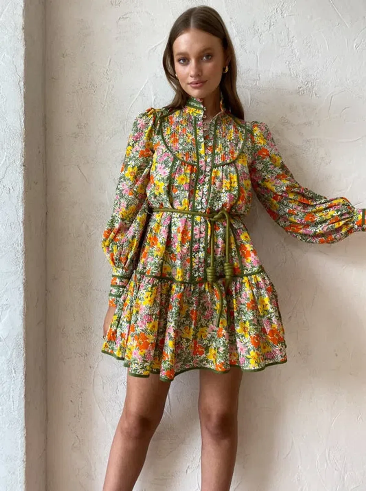 Alemais Cabana Mini Dress Multi Size 8 - Image 2