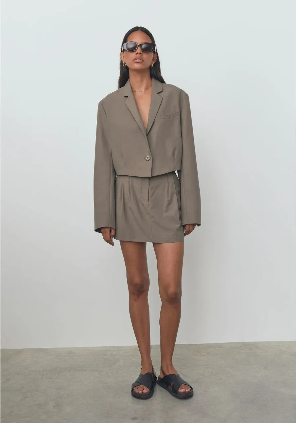 Viktoria & Woods Aerobic Blazer Grey Size 8 - Image 1