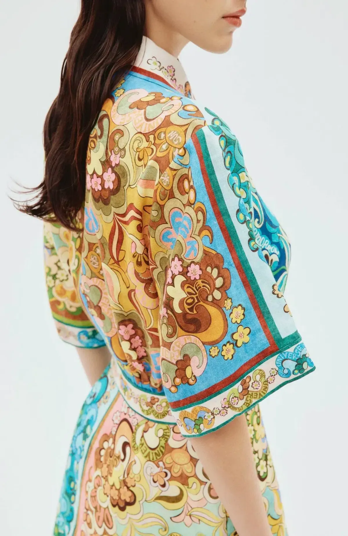 Alemais Dreamer Shirt Dress Multi Floral Size 6 - Image 4