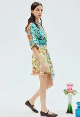 Alemais Dreamer Shirt Dress Multi Floral Size 6 for rent on The Volte - image 2