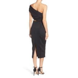 MISHA Beradonna One Shoulder Dress Black Size 6/XS for rent on The Volte - image 3