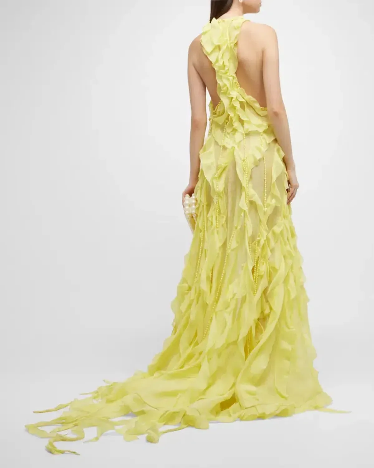 Zimmermann Wonderland Ruffle Gown Yellow Size 1 / AU 10 - Image 3