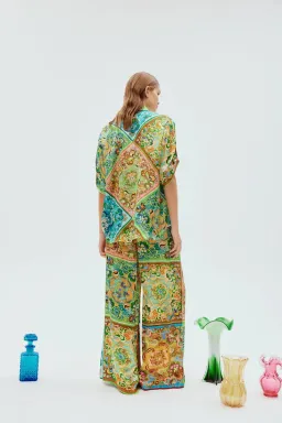 Alemais Dreamer Shirt and Pants Set Multi Size AU 10 for rent on The Volte - image 3