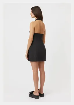 Camilla And Marc Petra Halterneck Mini Dress in Black Size AU 10 for rent on The Volte - image 4