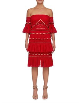 Thurley Heaven Red Dress Size 8 for rent on The Volte - image 3