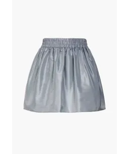 Red Valentino Gathered Faille Mini Skirt Blue Size AU 8 for rent on The Volte - image 4