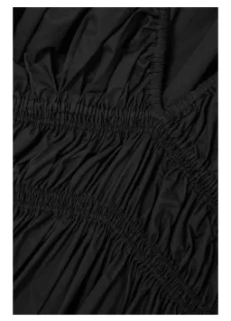 Matteau Mini Poplin Dress Organic Cotton Black Size AU 6 for rent on The Volte - image 3