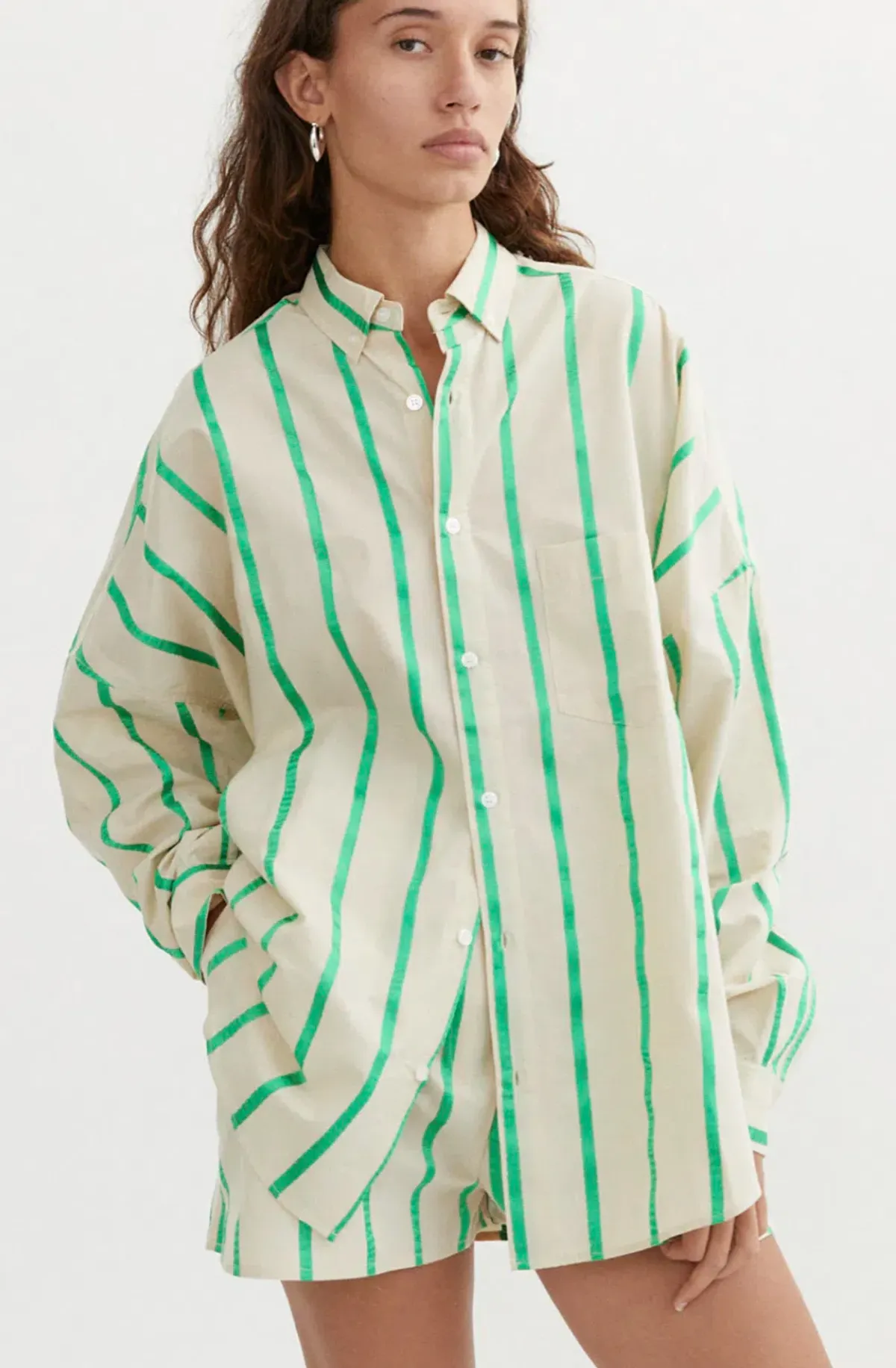 Blanca Fleur Shirt and Shorts Matching Set Green Print Size S/M / AU 8 - Image 5