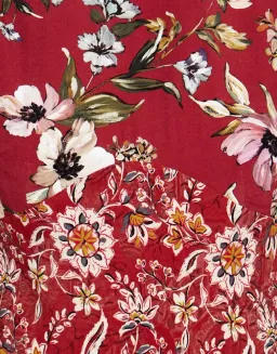 Kachel Harlow Dress Red Print Size 10 for rent on The Volte - image 3