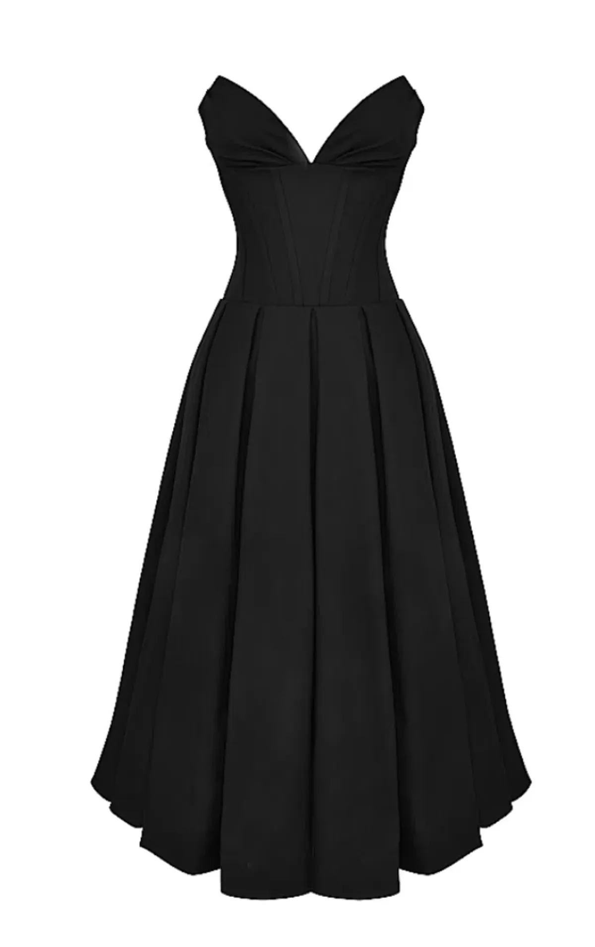 House of CB Lady Black Strapless Midi Dress Black Size S / AU 6 - Image 7