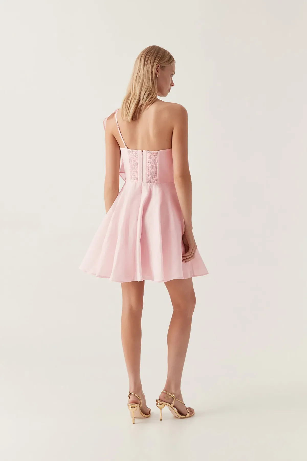 Aje Genesis Mini Dress in Soft Pink Size 6 - Image 2