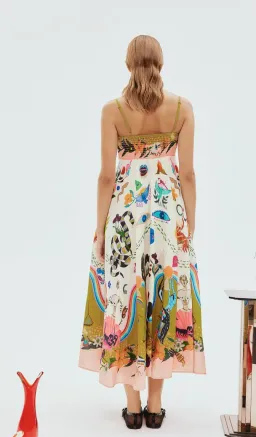 Alemais Evergreen Sundress Multi Print Size 10 for rent on The Volte - image 3