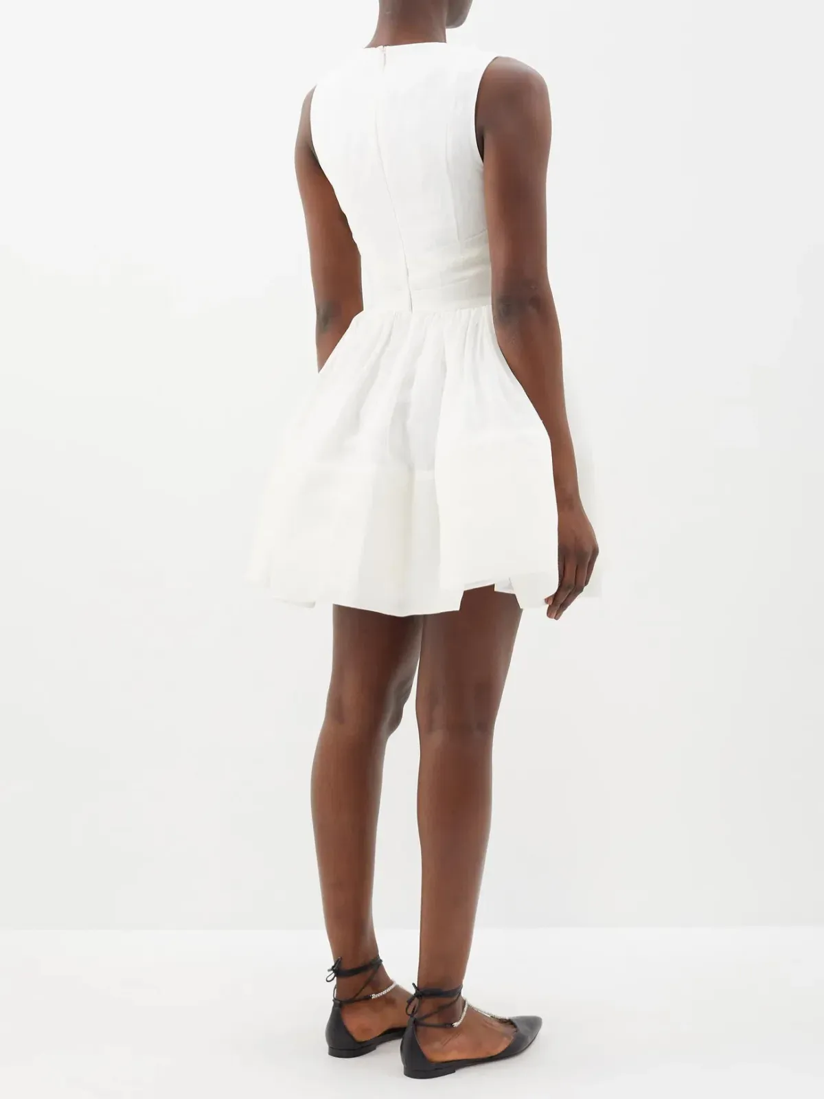 Zimmermann Tama Mini Dress White Size 4/ AU 16  - Image 3