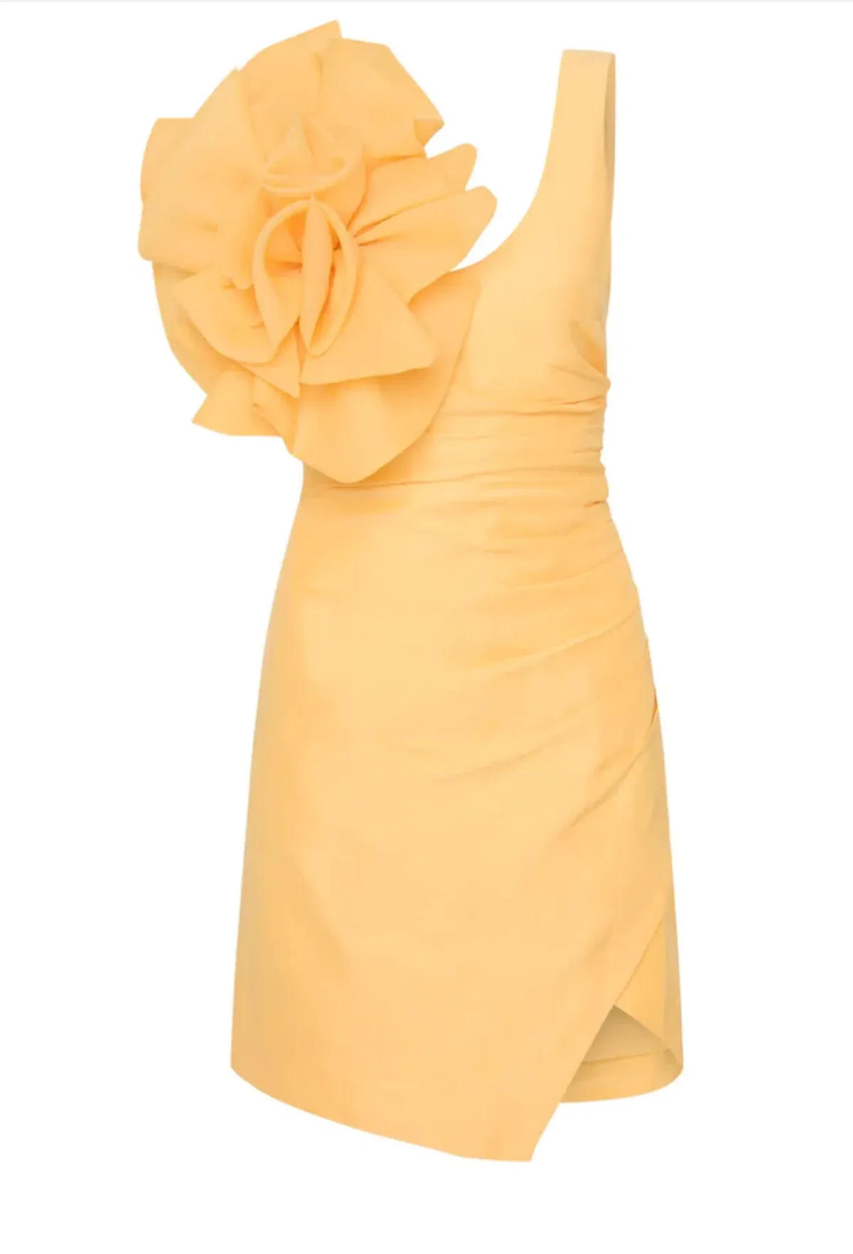 Aje Energy Mini Dress Yellow Size 6 - Image 3