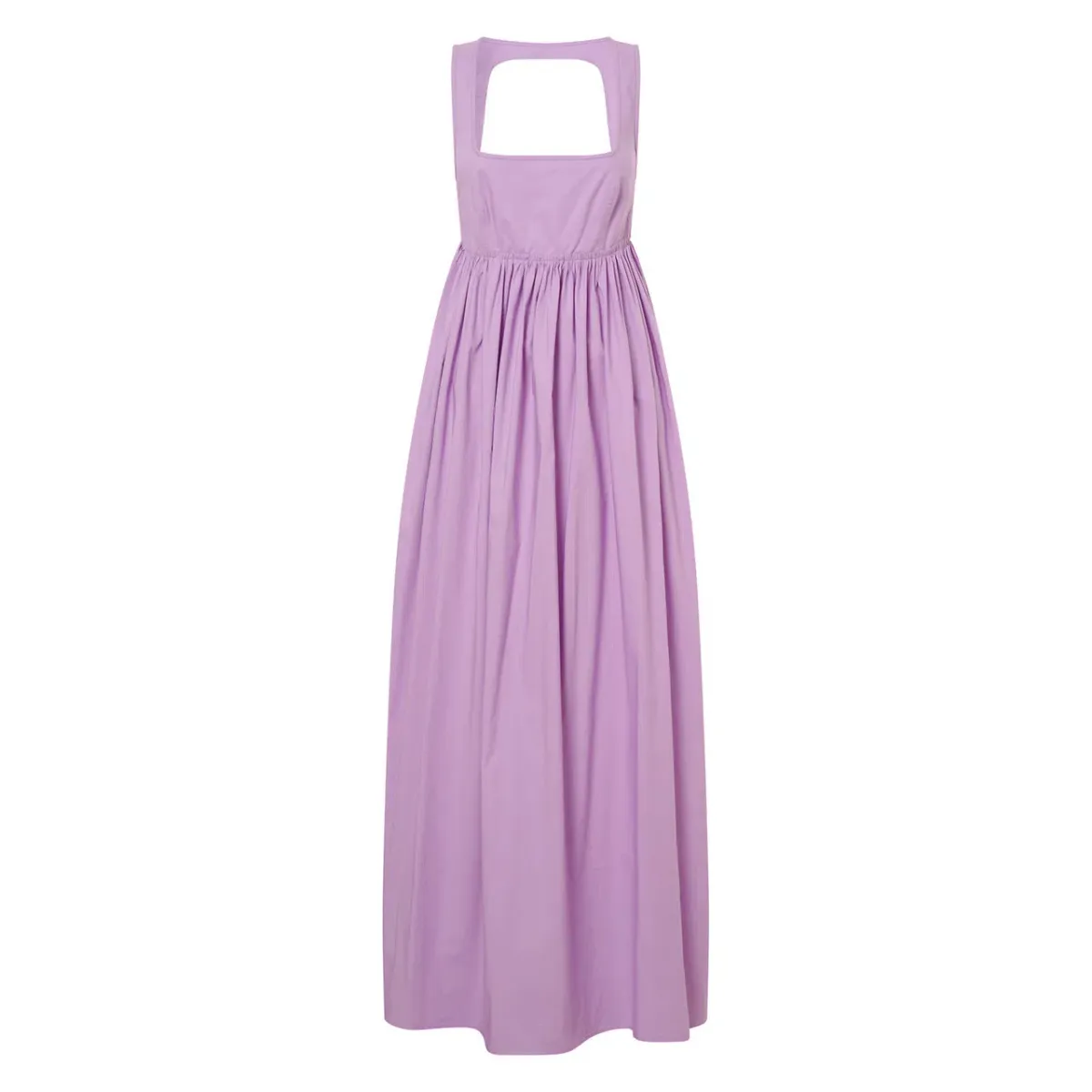 OROTON Strappy Open Back Poplin Maxi Sundress in Wisteria Purple Size 6 - Image 6