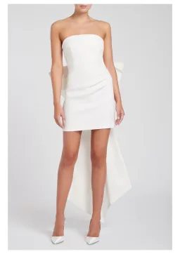 Rebecca Vallance Daphne Mini Dress Ivory Size 8 for rent on The Volte - image 1