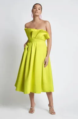 Sheike Florence Midi Dress Yellow Size 12 for rent on The Volte - image 2