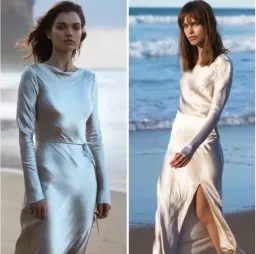 Bec & Bridge Moon Dance Long Sleeve Cowl Dress Sand Size 12  for rent on The Volte - image 7