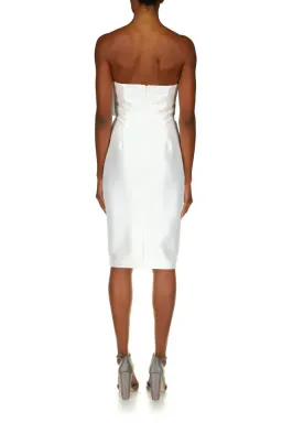 Badgley Mischka Strapless Front Bow Cocktail Dress Size 4/ AU 10 for rent on The Volte - image 3