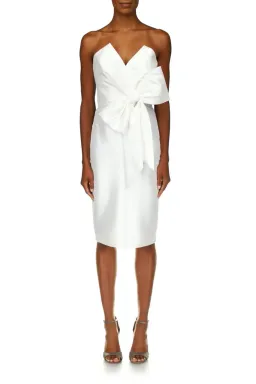 Badgley Mischka Strapless Front Bow Cocktail Dress Size 4/ AU 10 for rent on The Volte - image 2