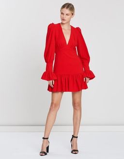 by Johnny anna v tulip sleeve dress size 6 for rent on The Volte - image 1