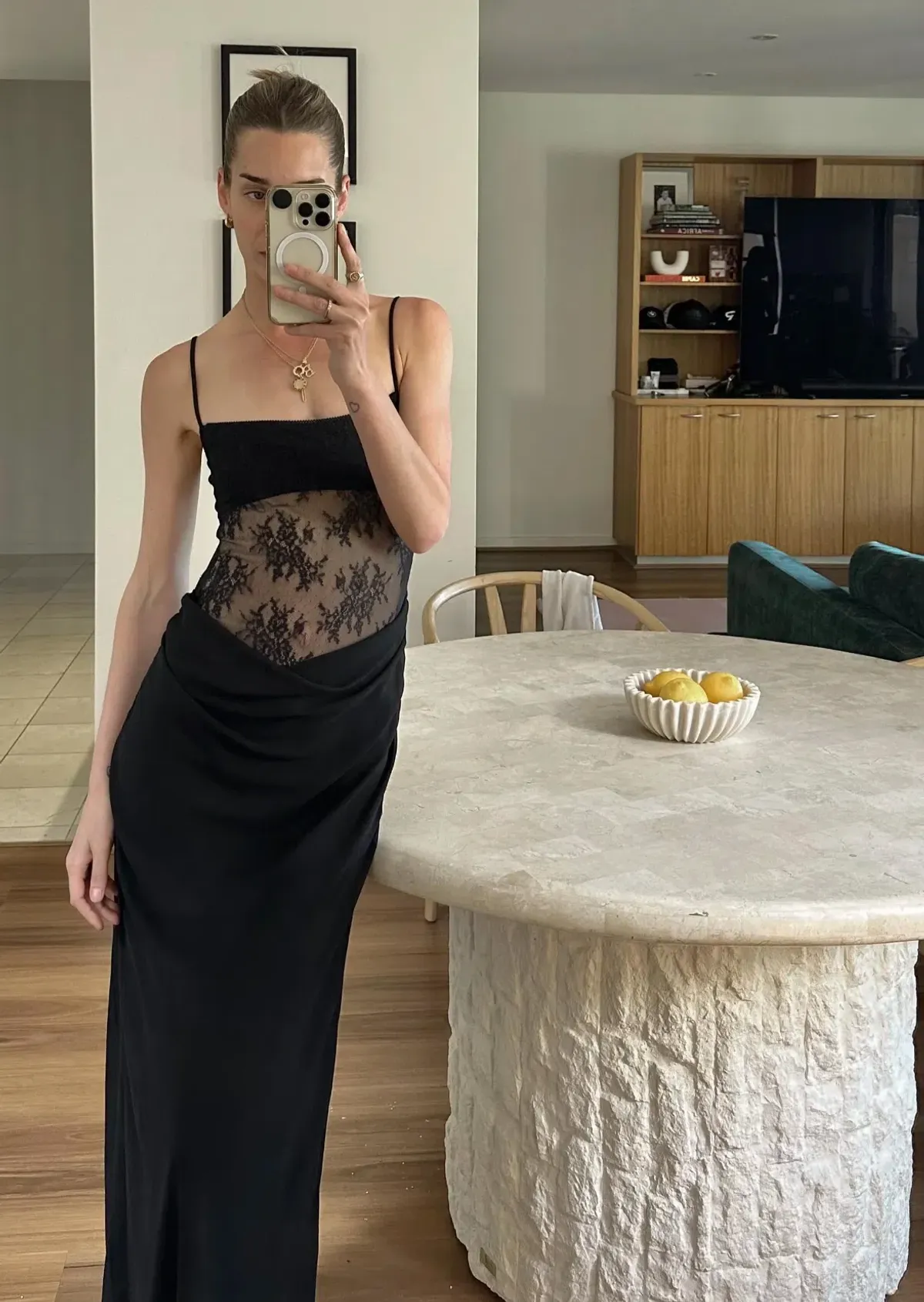 Benni Gabriel Maxi Dress Black Size 6 - Image 3