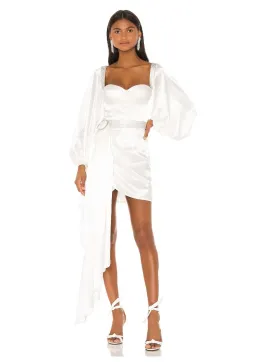 Bronx and Banco Lana Bridal Mini Dress in White Size M / AU 10 for rent on The Volte - image 1