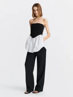 Dion Lee Internal Corset Mini Dress Black/White Size 6 for rent on The Volte - image 2