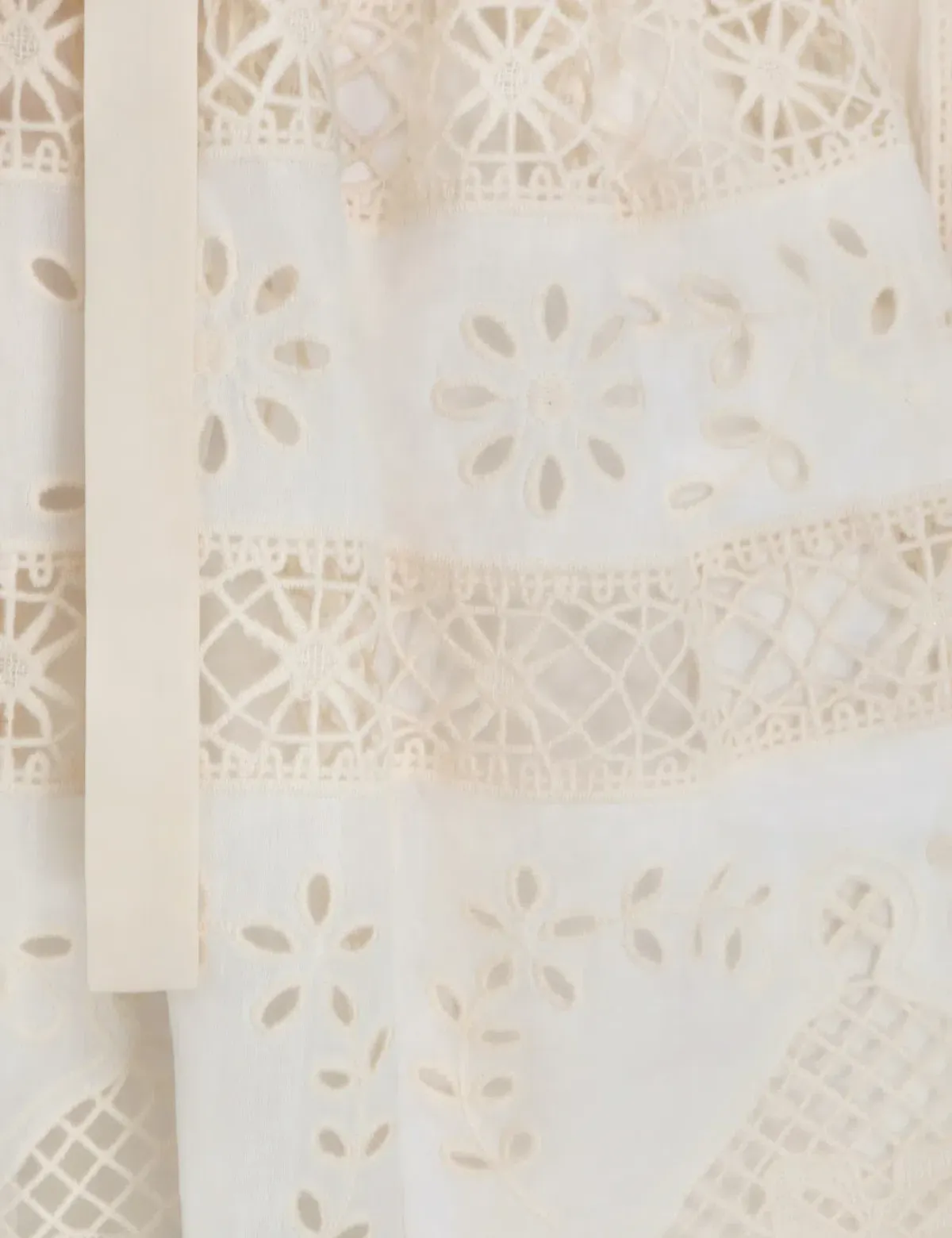 Zimmermann Aliane Embroidered Short Dress Ivory Size 0 / 8 AU - Image 5