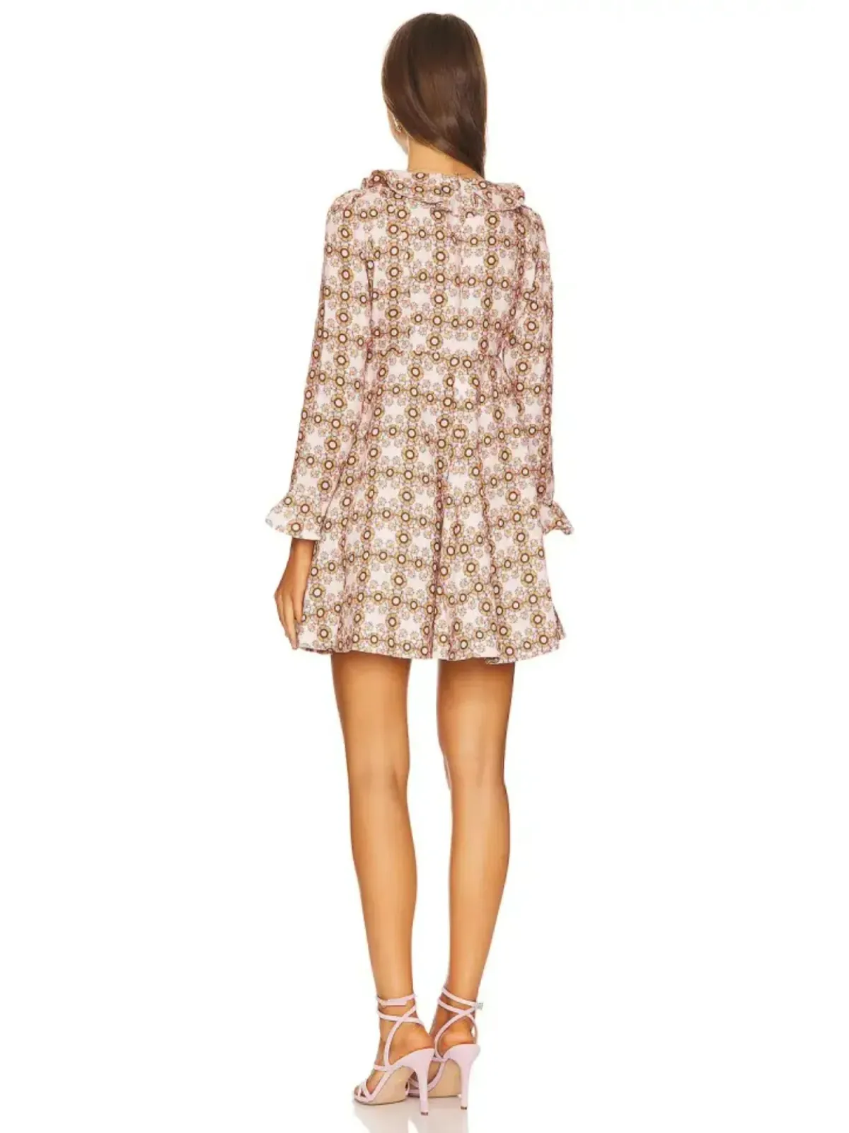 Zimmermann Daisy Mini Dress Pink Daisy Print Size 0 / AU 8 - Image 3